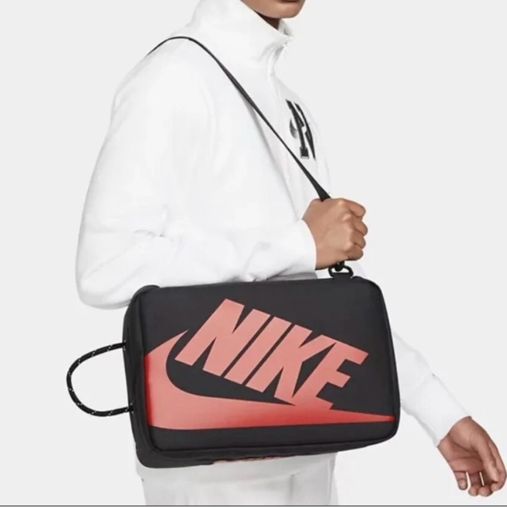 Nike Men's Black Duffel Bag with Blue Logo - Picture 10 of 11